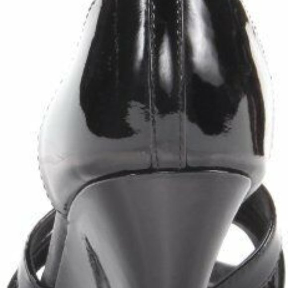 Brand New Kelsi Dagger Black Wedge Sandal 8.5 - Picture 8 of 9